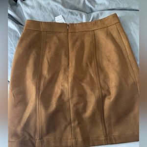 Ann Taylor Faux Suede Mini Skirt